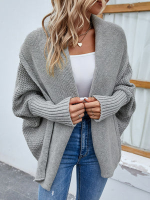 Dolman Sleeve Open Front Cardigan
