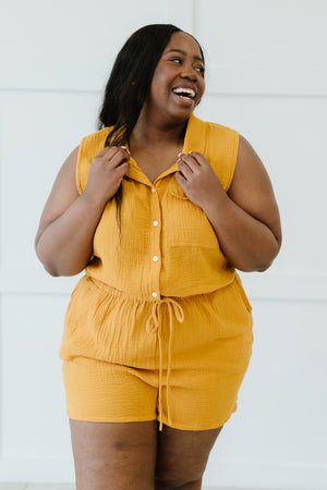 Ninexis My Love Full Size Run Button-Up Romper