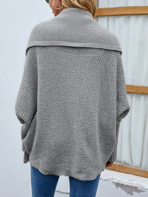 Dolman Sleeve Open Front Cardigan