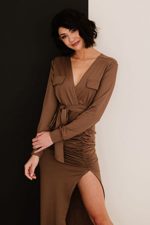Dress Day Grand Plans Asymmetrical Maxi Dress