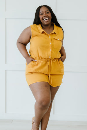 Ninexis My Love Full Size Run Button-Up Romper