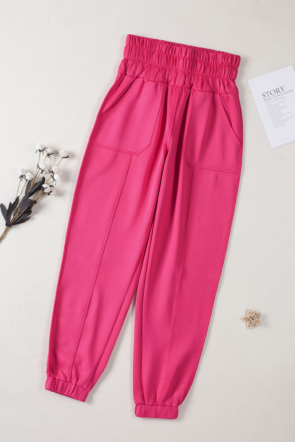Smocked Waist Joggers