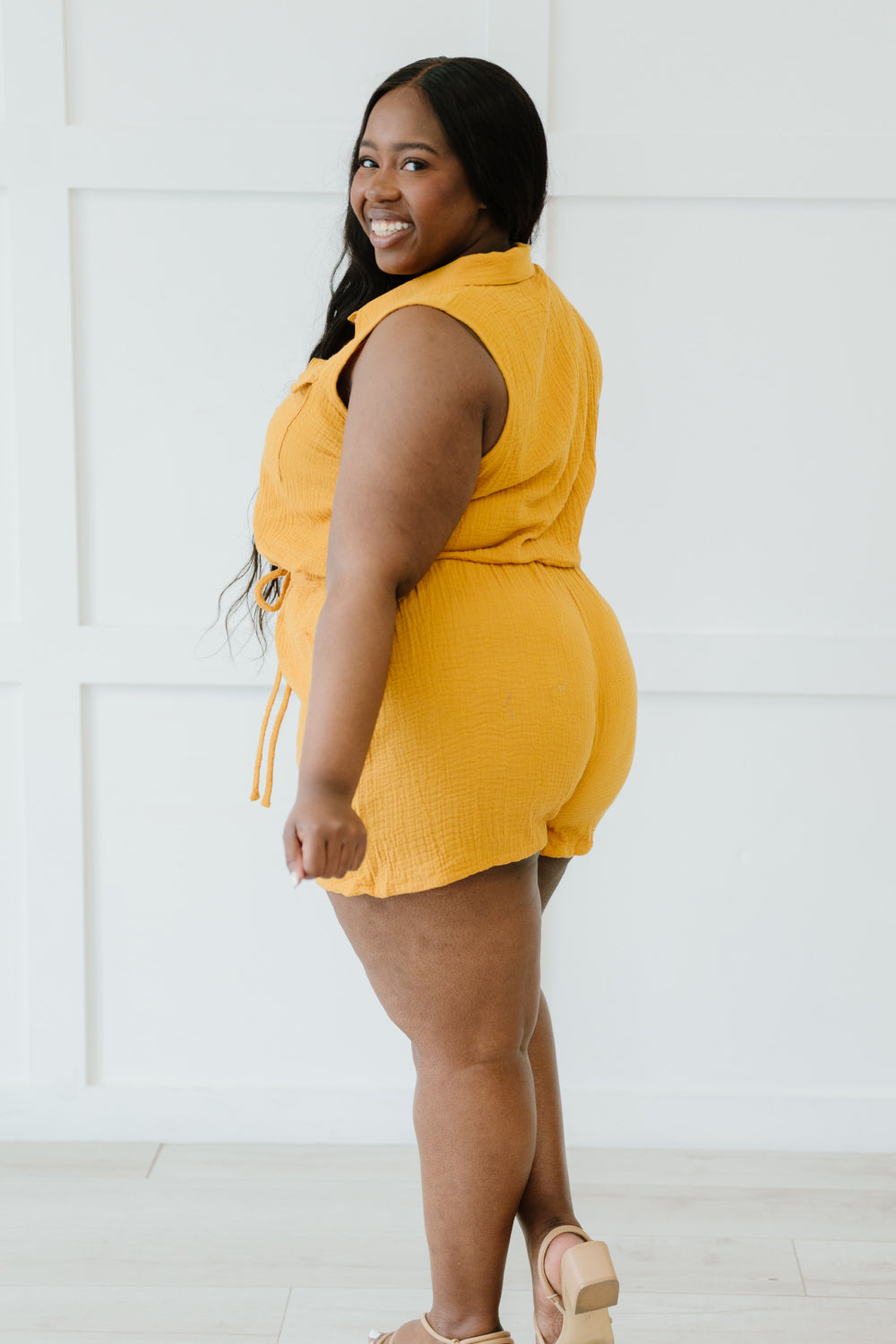 Ninexis My Love Full Size Run Button-Up Romper