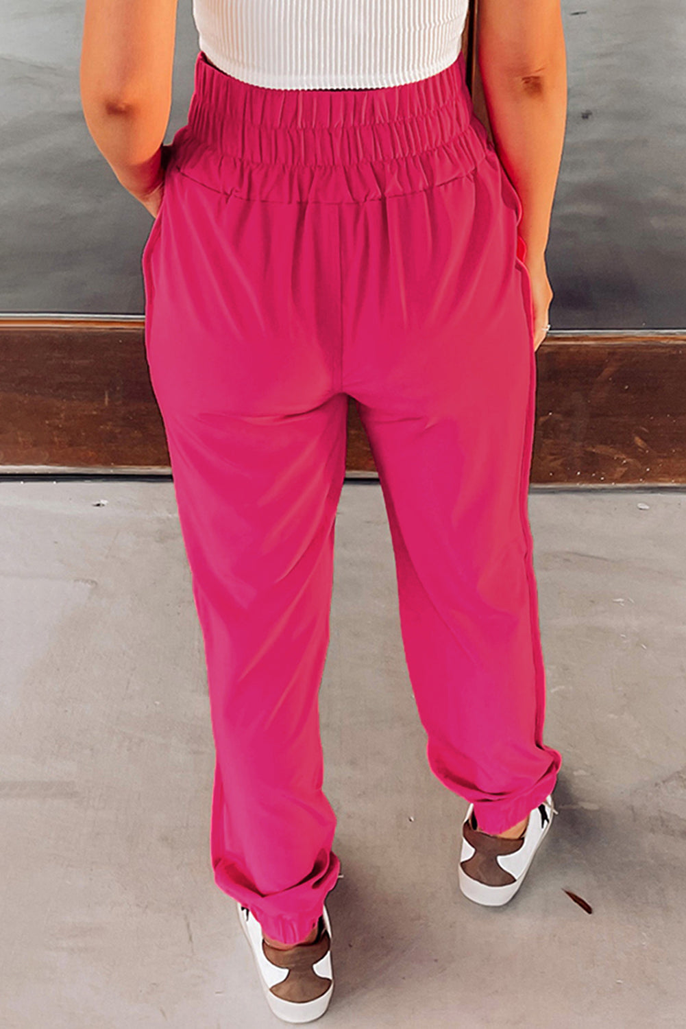 Smocked Waist Joggers