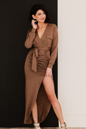 Dress Day Grand Plans Asymmetrical Maxi Dress