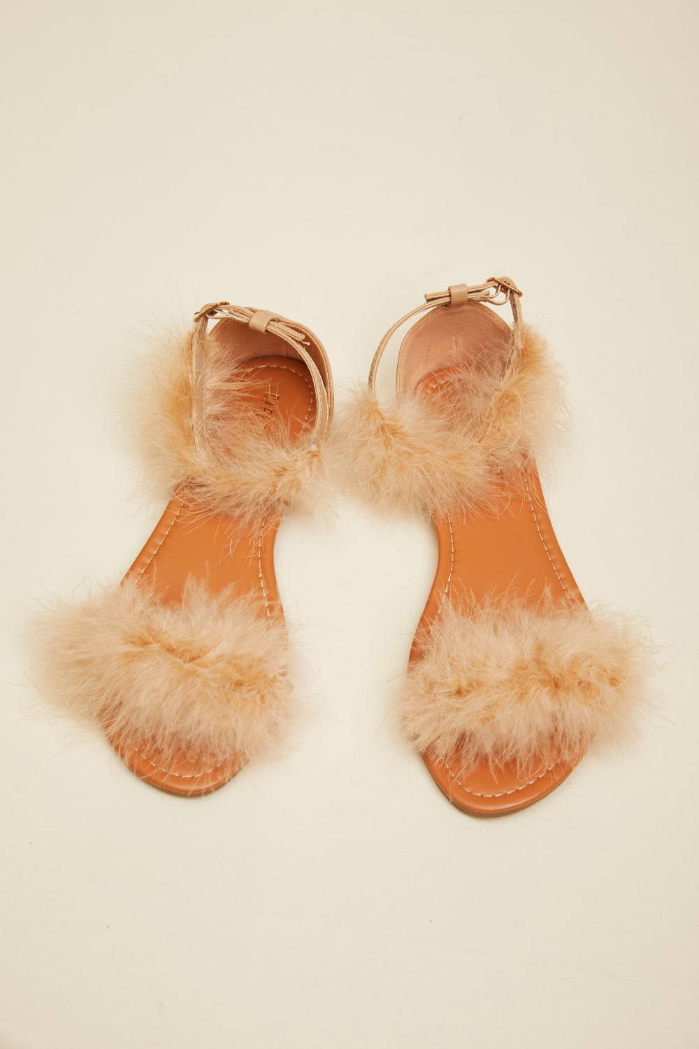 Cape Robbin Drama Queen Feather Trim Sandals