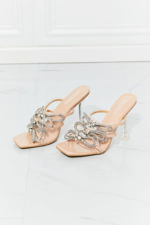 Cape Robbin Triple Bow Detail Heels in Nude