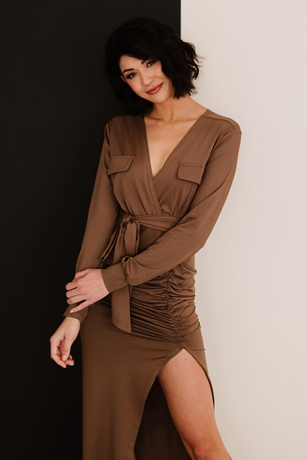 Dress Day Grand Plans Asymmetrical Maxi Dress