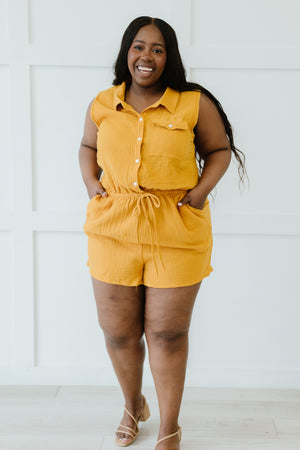 Ninexis My Love Full Size Run Button-Up Romper